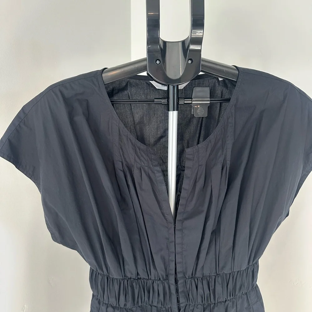 Rebecca Taylor Black Short Sleeve Smock Dress - Picture 7 of 10